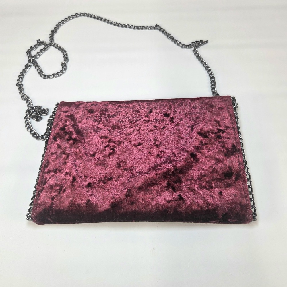 Chelsea 28 Burgundy Velvet Crossbody Bag – New With Tags